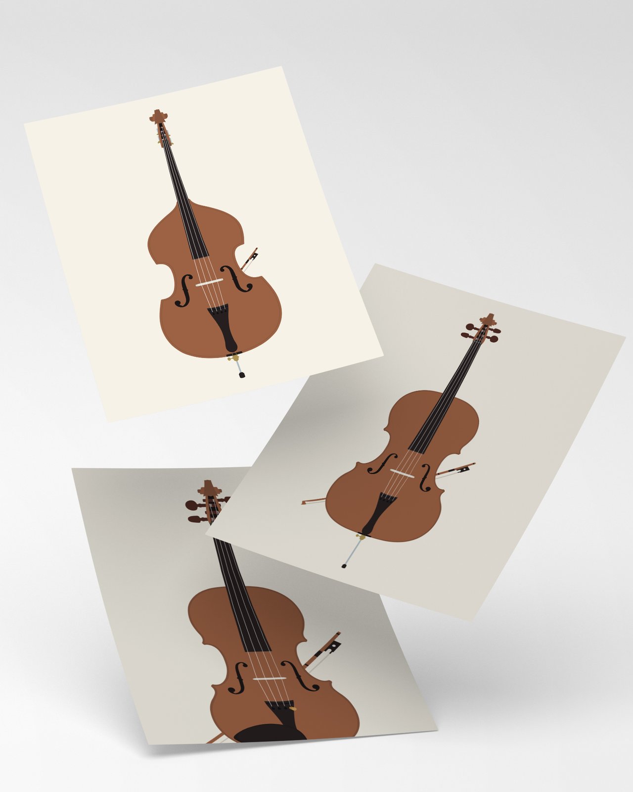 Violin viola store cello double bass